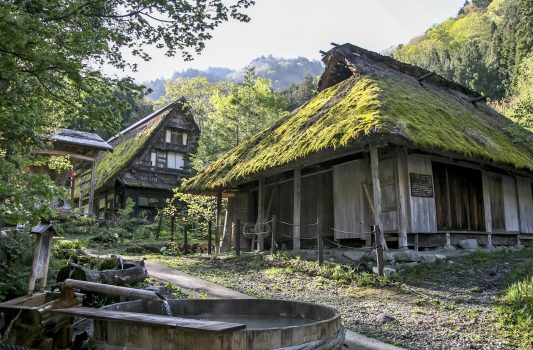 平湯温泉　奥飛騨の古民家　岐阜の風景