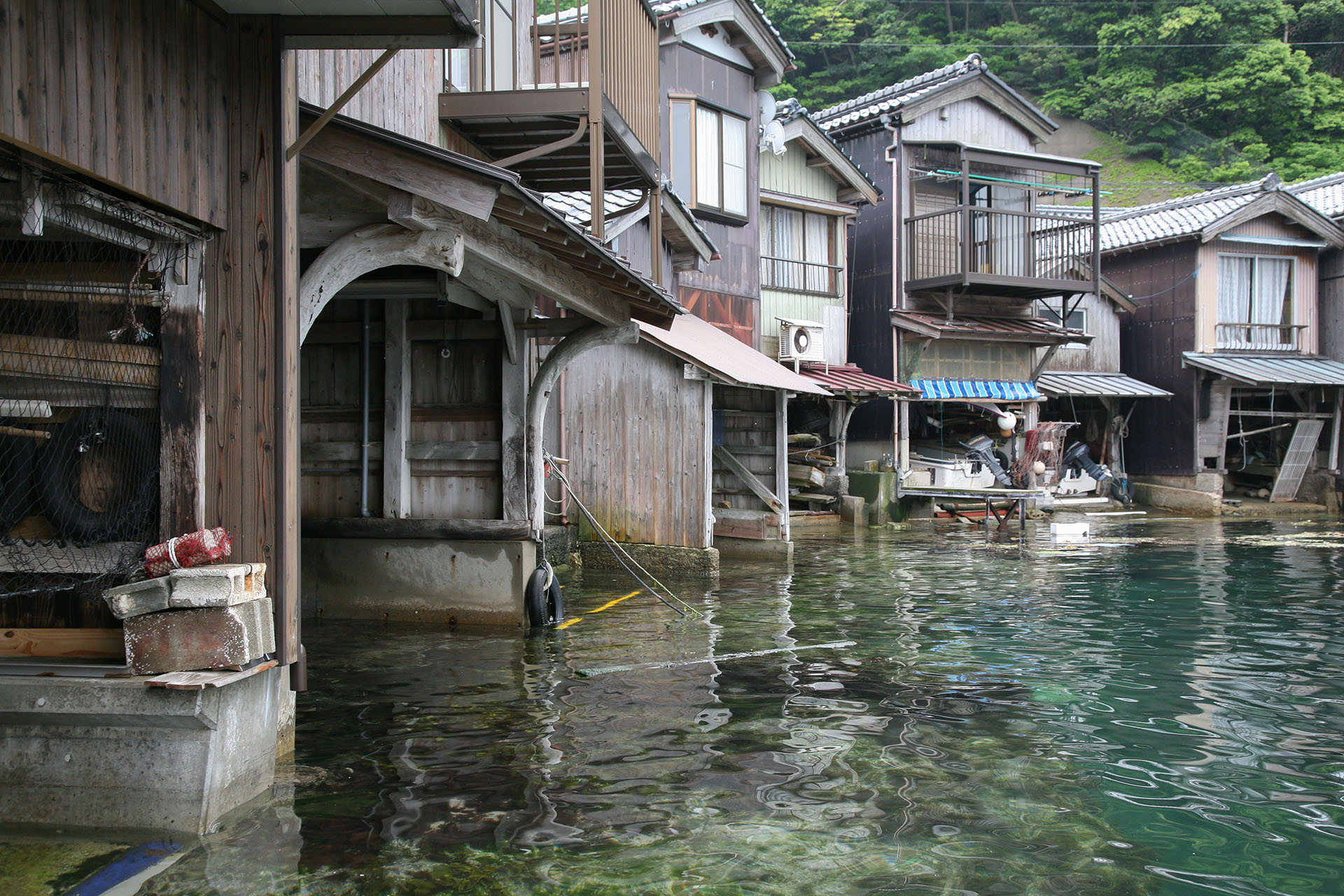 京都　伊根の舟屋　京都の風景