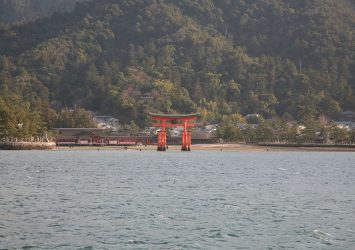 厳島神社の風景　広島の風景