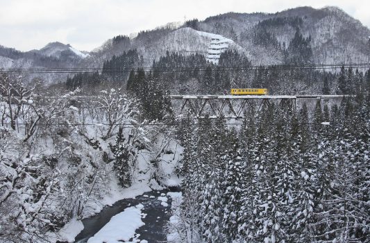 冬の秋田内陸縦貫鉄道