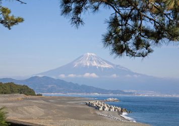 富士山と三保の松原　静岡の風景