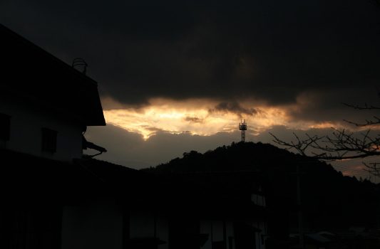 朝倉の夕暮れ風景　福岡の風景