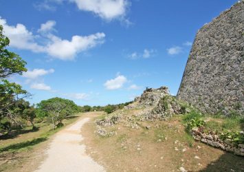 中城城跡の風景　沖縄の風景