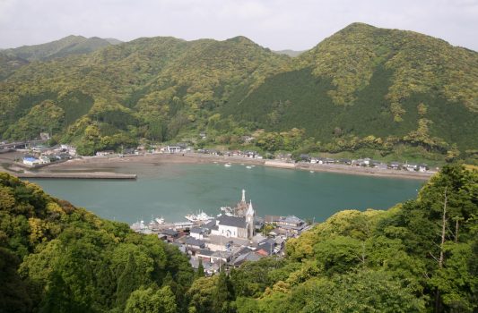 﨑津教会と﨑津の風景　熊本の風景