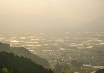 高森峠から見る風景　熊本の風景