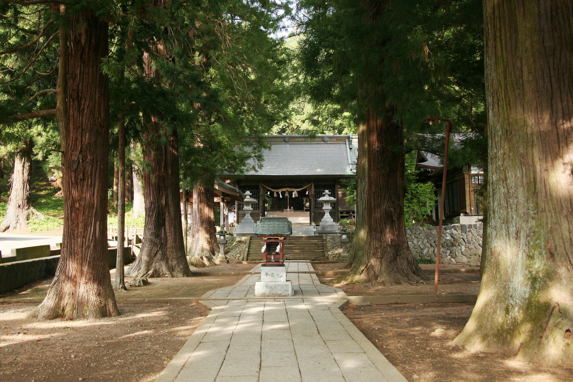 川口浅間神社　山梨の風景