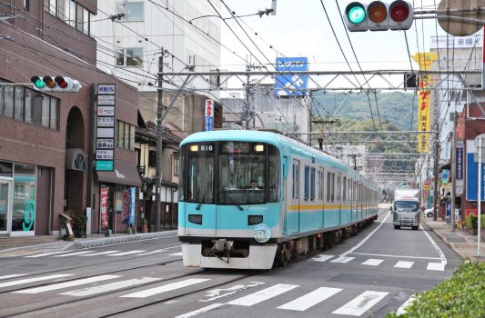 京阪電車　京津線　大津の風景　滋賀の風景