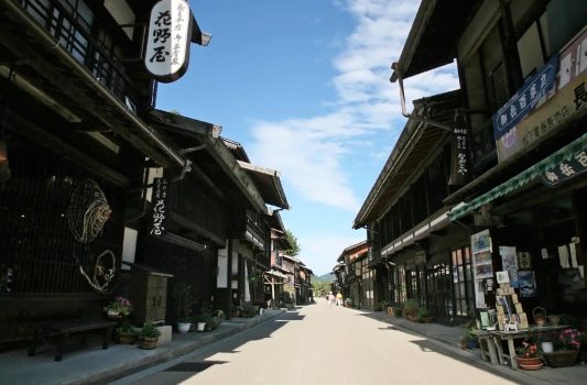 日本の古い町並み「奈良井宿」　長野の風景