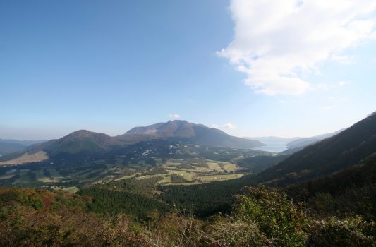 長尾峠から見る箱根の風景　神奈川の風景
