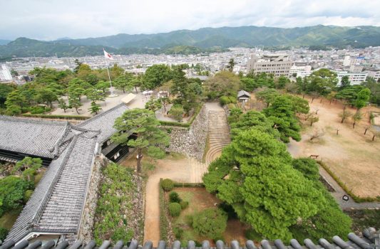 高知城からの眺め　高知の風景