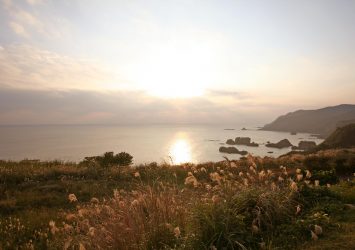 枕崎の夕暮れ　鹿児島の風景