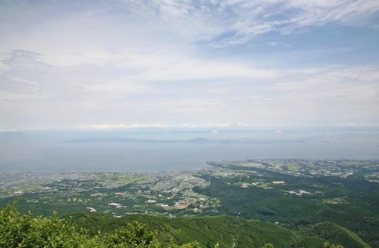 仁田峠から見る島原の風景　長崎の風景