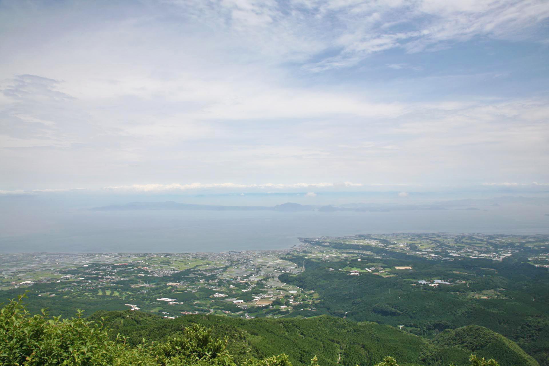 仁田峠から見る島原の風景　長崎の風景