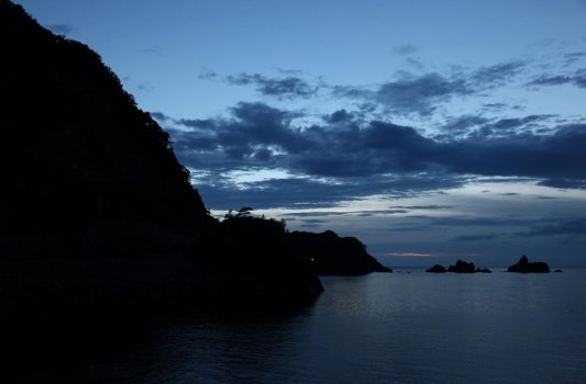日本海の夕暮れ　兵庫の風景