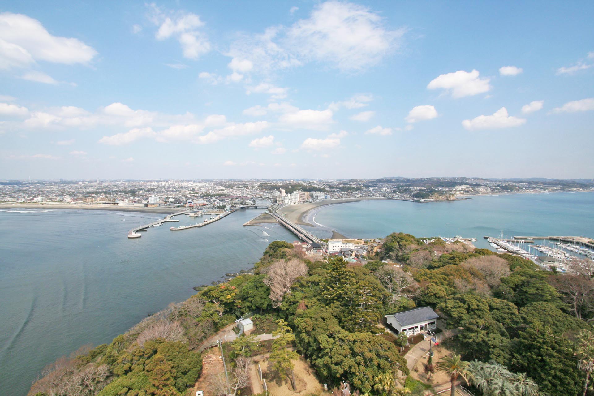 春の江の島　神奈川の風景
