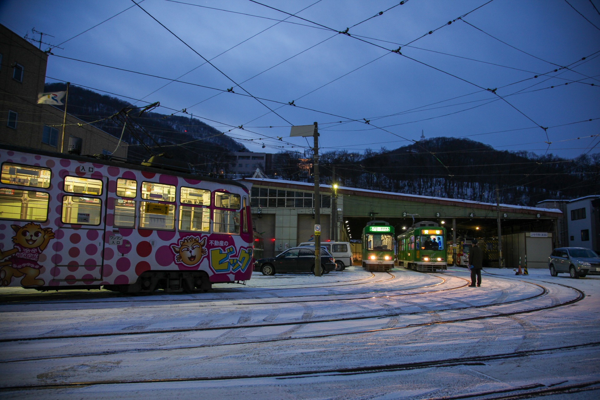 冬の札幌の風景　北海道の風景
