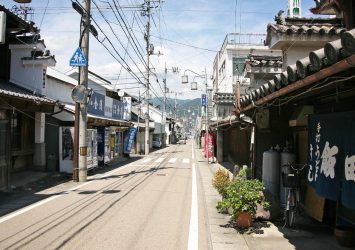 二層うだつの町並み　徳島の風景