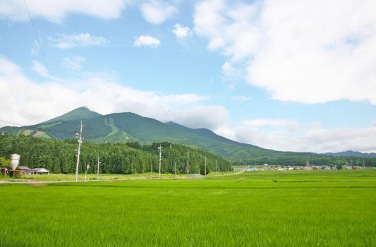夏の磐梯山　会津若松　福島の風景
