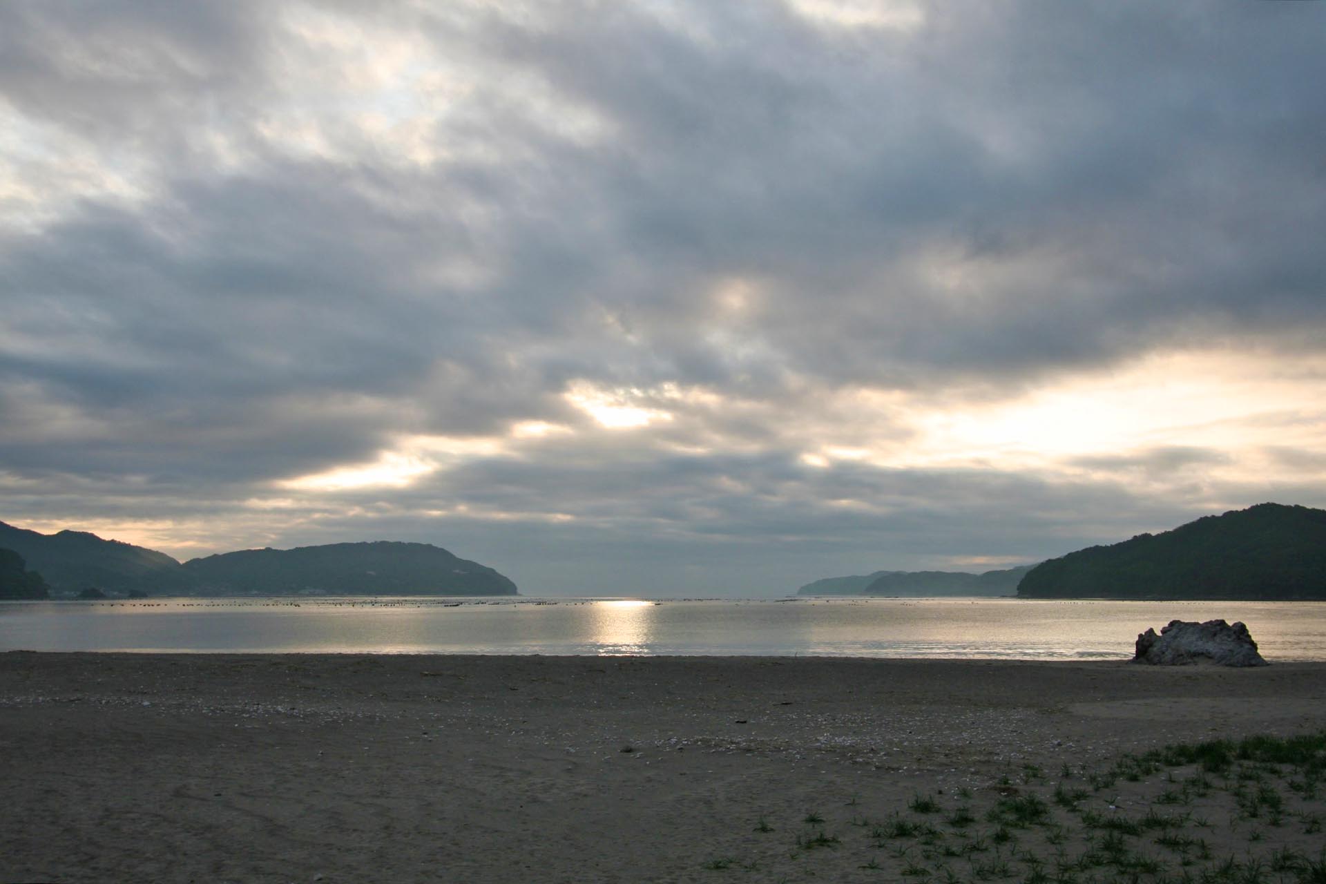 早朝の三陸海岸　岩手の風景
