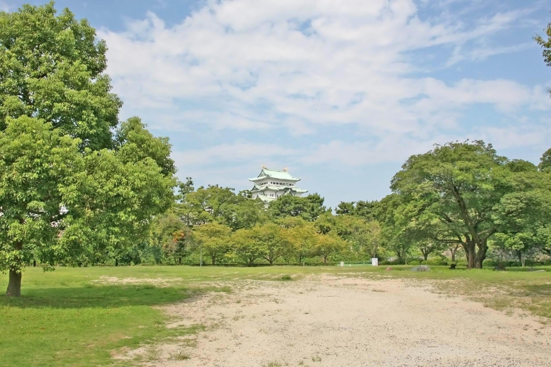 名古屋城のある風景　愛知の風景