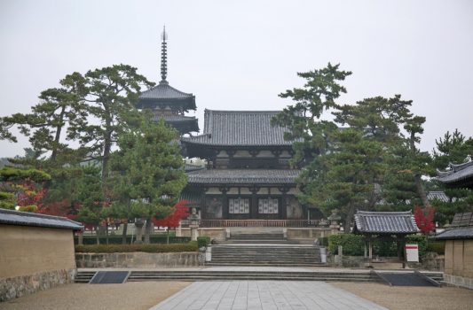 法隆寺の風景　奈良の風景