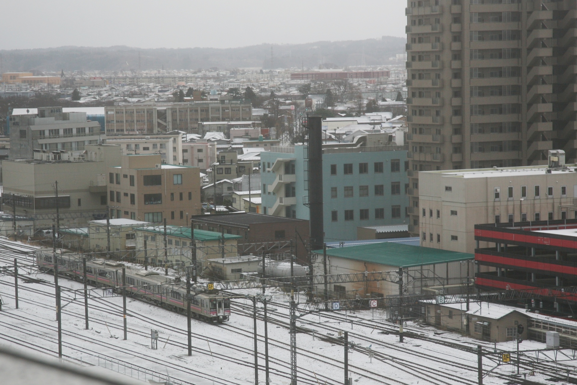 冬の秋田駅　秋田の風景