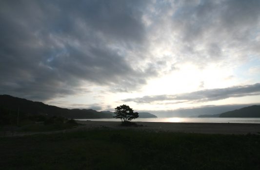 六月の朝の三陸海岸　岩手の風景