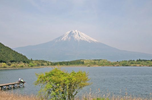 富士山と田貫湖　静岡の風景