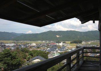 丸岡城から見る風景　福井の風景