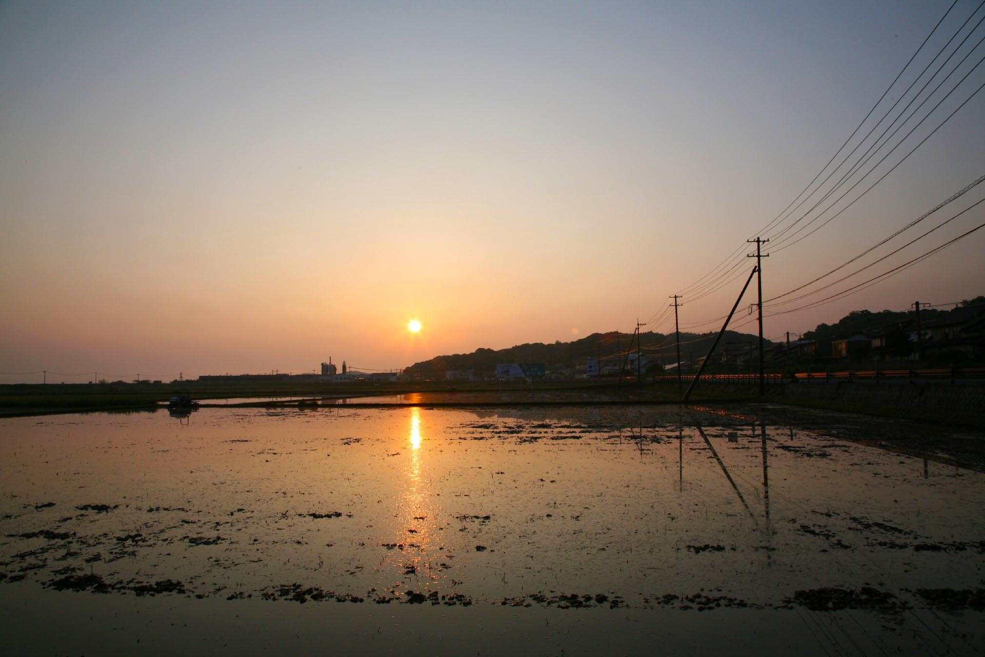 五月の朝の風景　島根の風景