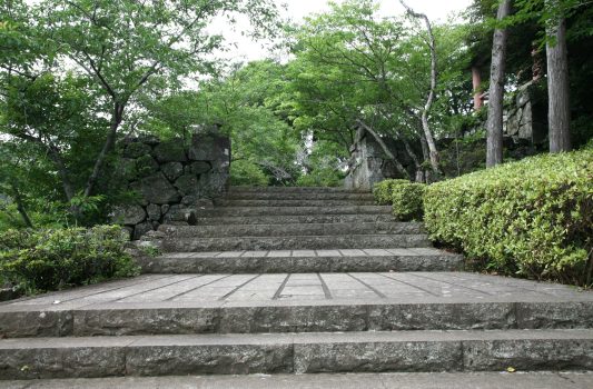 夏の平戸城　長崎の風景