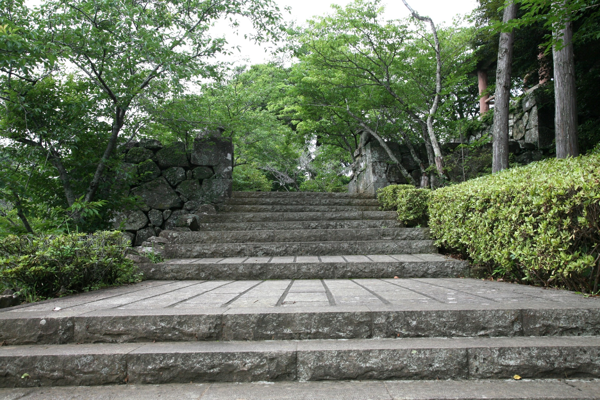 夏の平戸城　長崎の風景