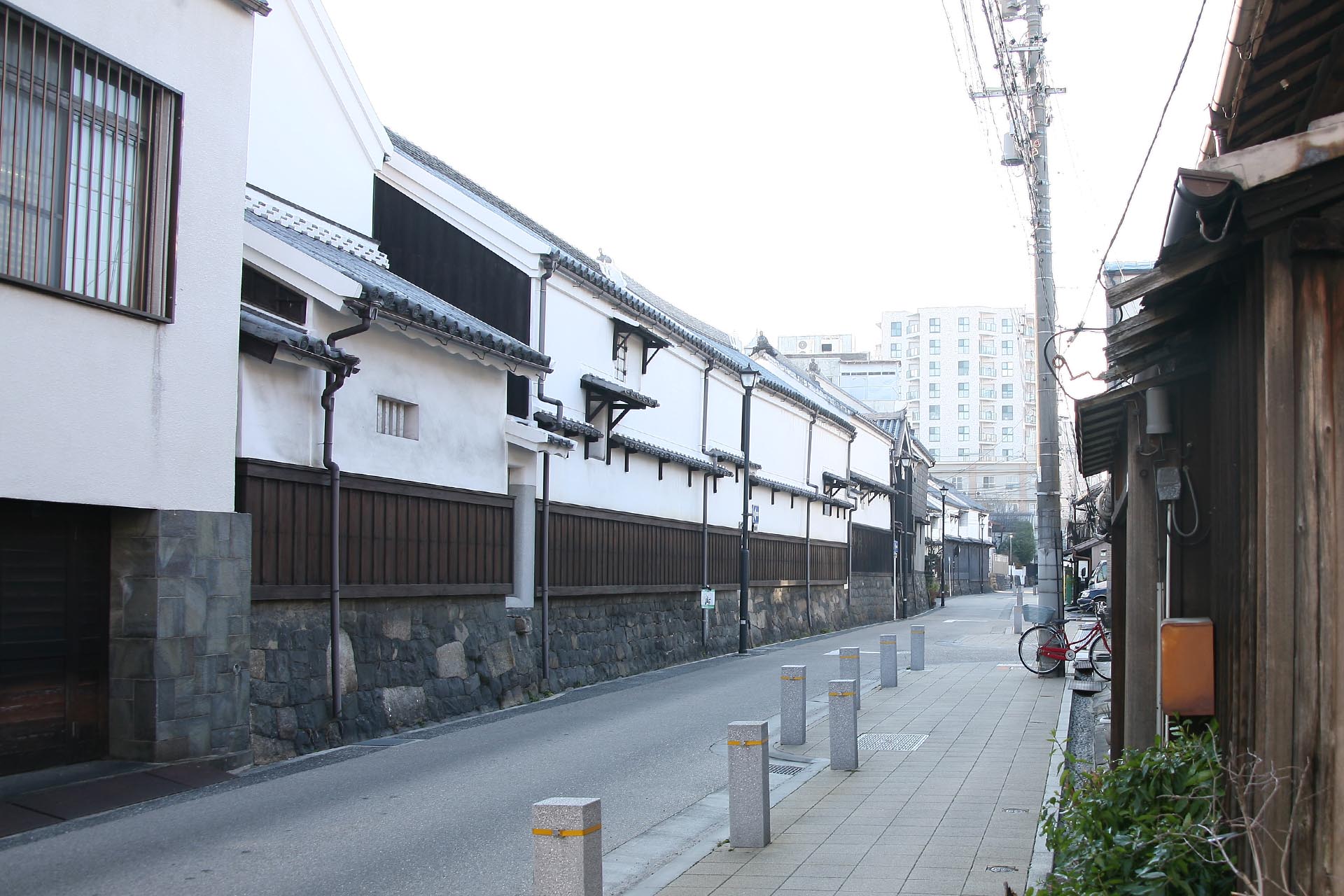 名古屋の伝統的な古い街並み　愛知の風景