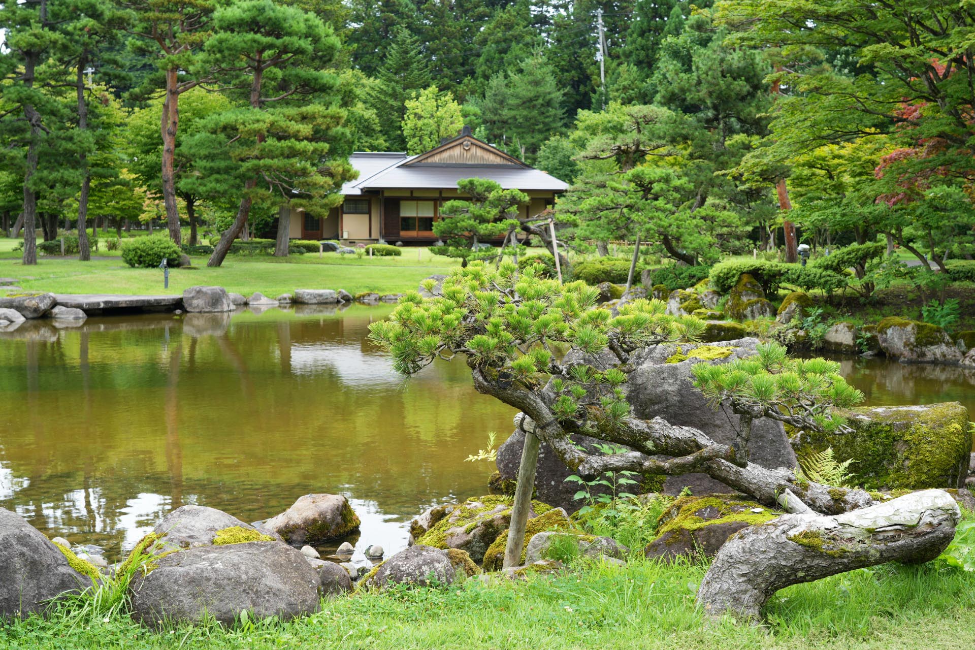 藤田記念庭園　青森の風景