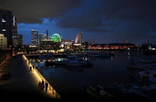 横浜の夜景　神奈川の風景