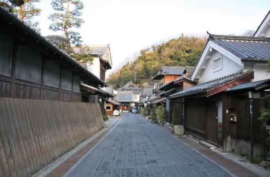 竹原の伝統的な町並み　広島の風景