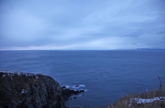 津軽海峡冬景色　青森の冬の風景