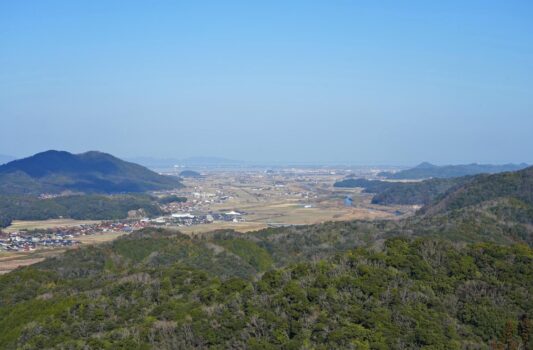 月山富田城跡から見る風景　島根の風景