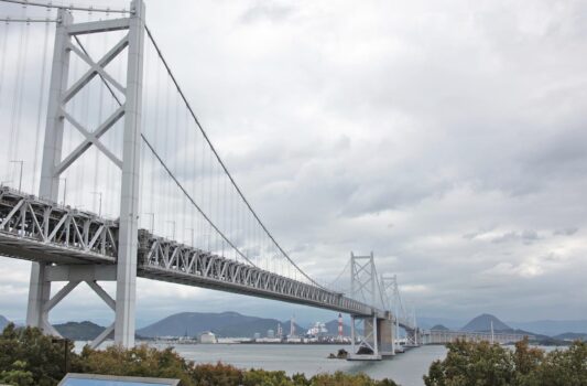 瀬戸大橋と瀬戸内海　香川の風景