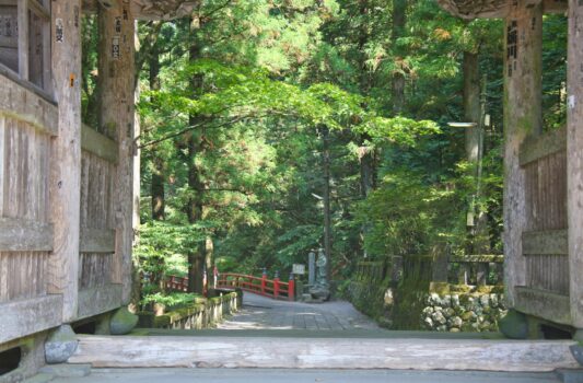 榛名神社　参道　群馬の風景