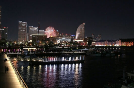 横浜の夜景　神奈川の風景