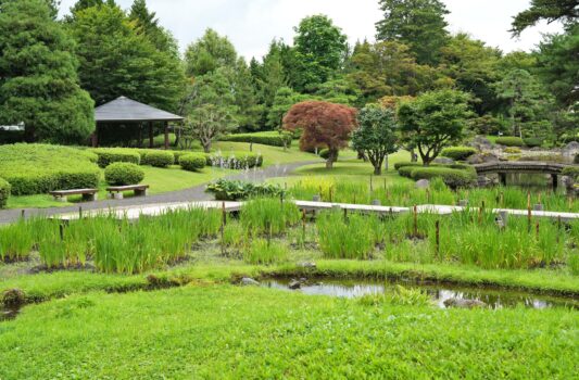 藤田記念庭園　弘前の風景　青森の風景