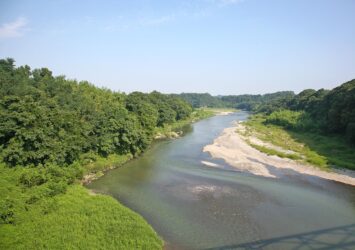 夏の荒川　埼玉の風景