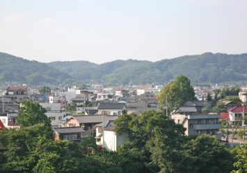 鉢形城から見る風景　埼玉の風景