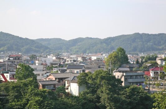 鉢形城跡から見る風景　埼玉の風景