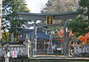 「八尾八幡社」　秋の八尾の風景　富山の風景