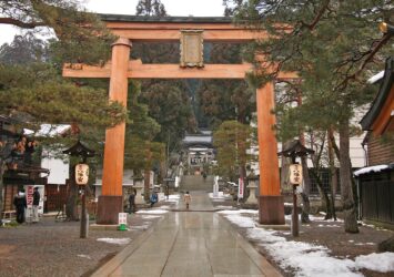 飛騨高山「櫻山八幡宮」　新年の風景　岐阜の風景