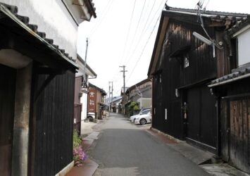 湯浅町の伝統的な町並み　和歌山の風景