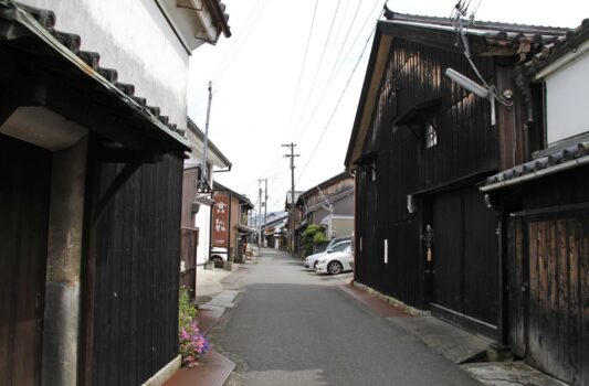 湯浅町の伝統的な町並み　和歌山の風景
