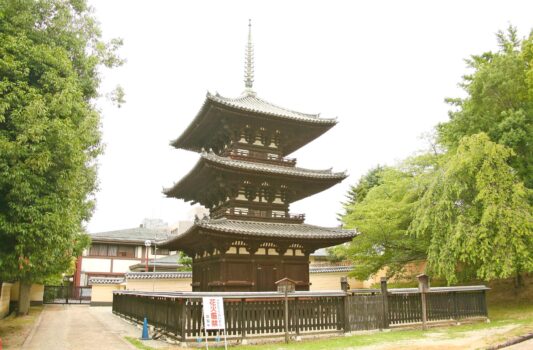 真夏の興福寺　夏の奈良の風景